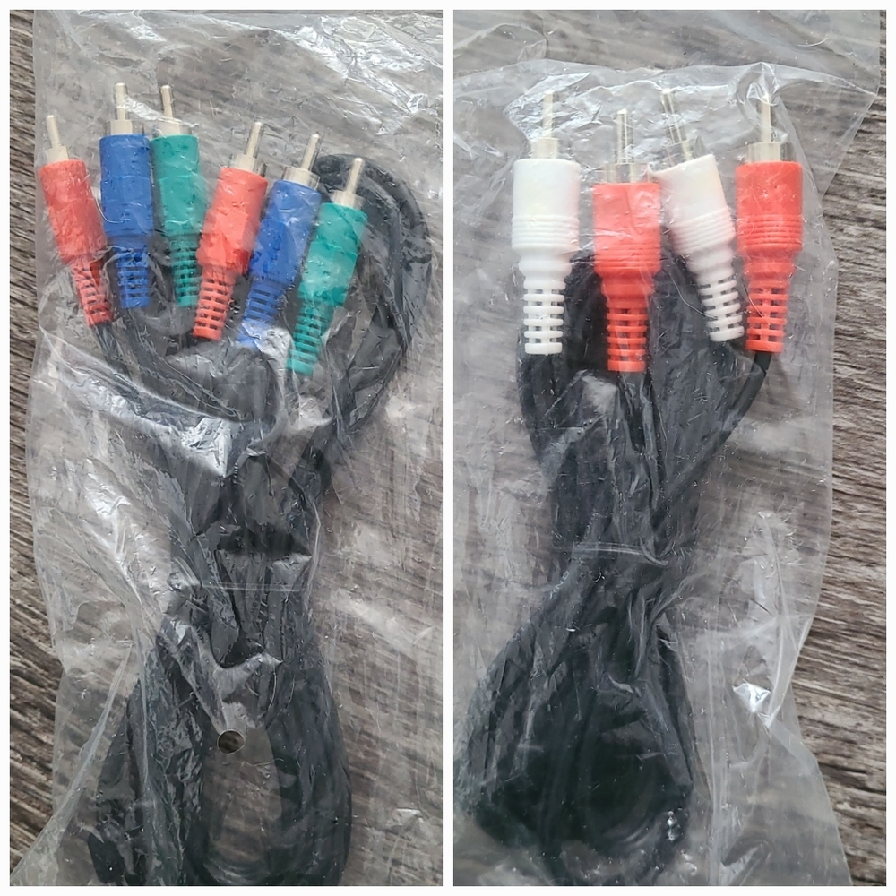 NEW Sealed 5-RCA Component Video & Audio Cable Set - RGB + Stereo - [Est. 6ft]